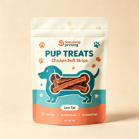 Sacs Doypack BOPP personnalisés de haute qualité pour aliments pour animaux de compagnie, sachets refermables anti-odeur pour collations et nutrition pour chats et chiens