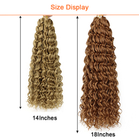 Cheveux Tressés Gogo Curl 14 Pouces Ondulés Synthétiques Courts Bouclés Pour Femme Crochet Ondes Profondes Pour Tresses Vente en Gros