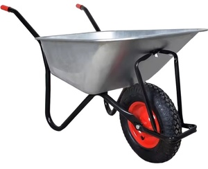 WB6404H Brouette industrielle en acier avec roue pneumatique pour outils de jardin de construction et de construction - Product Image 2