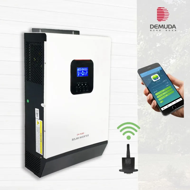 Smart 3kw 5kw 5kva 24V 48V intégré 100A MPPT onduleur à onde sinusoïdale pure hors réseau tout en un onduleur hybride à énergie solaire avec WIFI