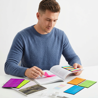 Notas adhesivas personalizadas para oficina escolar, Bloc de notas de papel respetuoso con el medio ambiente, papelería, notas adhesivas de forma agradable con logotipo personalizado