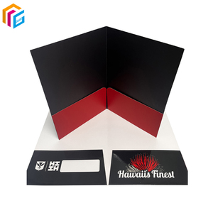 Bìa Đựng Tài Liệu Văn Phòng Mờ In Tùy Chỉnh Bìa Cứng Bìa Cứng Giấy Bìa Cứng Màu Đen Có Logo Điểm UV - Product Image 3