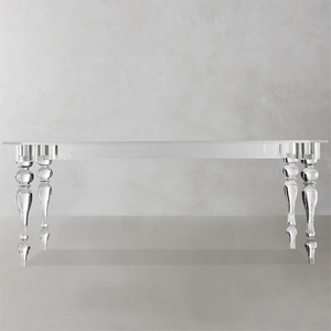 Console in vetro di lusso moderno da tavolo centrale in acrilico trasparente per sala da pranzo e matrimoni scrivanie da <span class=keywords><strong>ufficio</strong></span> - Product Image 2