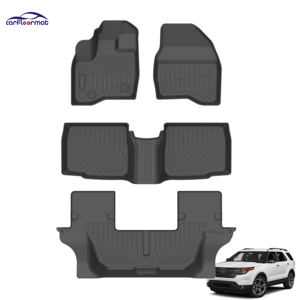 Alfombrillas de Coche TPE Resistentes al Calor y a las Manchas, las Más Vendidas, para <span class=keywords><strong>Ford</strong></span> <span class=keywords><strong>Explorer</strong></span> de 7 Asientos con Asiento Trasero de Banco, <span class=keywords><strong>2011</strong></span>-2014 - Product Image 1