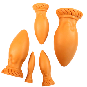 Weibliches Anal Sexspielzeug Tiger Zahn Silikon OEM Golden Silica <span class=keywords><strong>Gel</strong></span> Langzeit tragen Spaß Spielzeug für Erwachsene Sexuelles Vergnügen Court Back Toy - Product Image 1