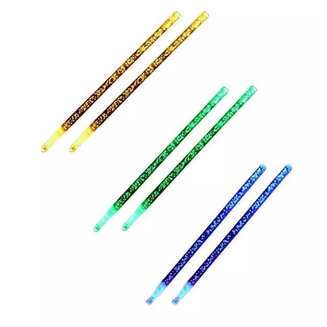 5A Acrylic Drumsticks Light LED Glow in the Dark Night Light Drum Sticks for Young & Old  Light up Drumsticks