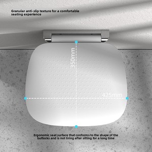 Cross-border New Non-slip Folding Wall-hanging Elderly <strong>Bathroom</strong> <strong>Stool</strong> Xiamen Model 008 - Product Image 2