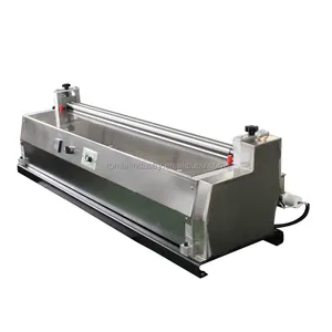 China manufacturer Small Desktop Manual gluing machine for gift boxes, thin paper and leather corrugated paper
