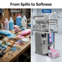 Machine d'emballage verticale automatique VFFS pour adoucissant textile en sachet, équipement de remplissage et de scellage pour liquides et conditionneurs de linge