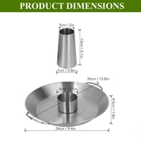 Soporte para asador de pollo para barbacoa Asador de aves de corral para barbacoa de acero inoxidable, soporte para pollo, accesorios para parrilla