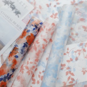 Giấy gói hoa chất lượng cao, trong suốt, kiểu dáng hoa, in hình hoa xà phòng, chất liệu mờ - Product Image 5