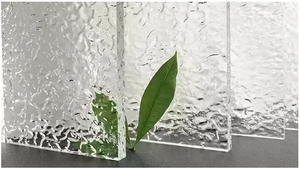 Feuille acrylique transparente à effet d'ondulation d'eau, découpe laser personnalisée, pliage et <span class=keywords><strong>impression</strong></span> sur acrylique à effet d'ondulation d'eau - Product Image 3
