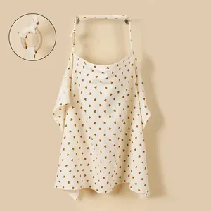 Maternity Nursing Cover Baby <strong>Breastfeeding</strong> <strong>Sling</strong> Cotton Mother Lactation Apron Towel Breathable Side Slit Loose Fit - Product Image 5