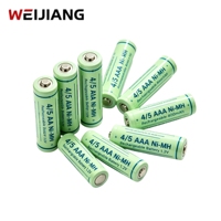 4/5AAA 1.2V 400mAh Baterai Hijau Isi Ulang NiMH Pengganti untuk Mainan RC Perangkat Kecil Rumah Tangga