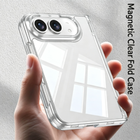 Coque de téléphone transparente antichoc pour iPhone Duo, coque rigide anti-jaunissement