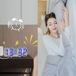 Reloj Despertador Digital Metálico al por Mayor, Silencioso, para Estudiantes, de Escritorio, con LED de Alto Volumen - Product Image 3