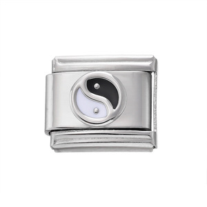 Pulseras de eslabones de cadena de moda Charm Punk DIY Módulo elástico simple Acero inoxidable Hombres y mujeres Pulseras de joyería fina Brazaletes - Product Image 6