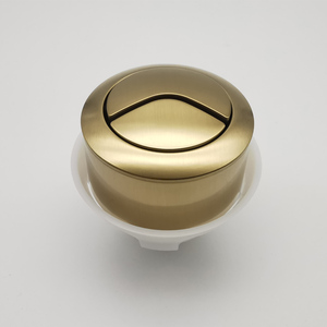 Mécanisme de <span class=keywords><strong>bouton</strong></span> de <span class=keywords><strong>chasse</strong></span> double en or brossé pour toilettes britanniques, matériau ABS, kit de réparation et de montage pour toilettes de salle de bain - Product Image 6