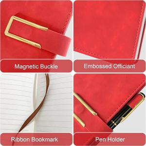 Wholesale A5 Custom Printed Writing Diary <b>Planner</b> PU Leather Notebook <b>Journal</b> with Magnet Buckle Promotion Use - Product Image 2