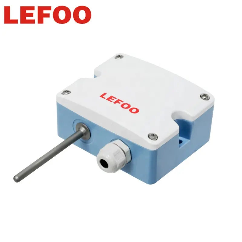 LEFOO duvara monte 4-20mA çıkışlı küçük sıcaklık verici pt1000 akıllı sıcaklık sensörü HVAC