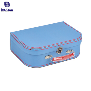 Wholesale Cardboard Suitcase for Children Toys Sustainable Use Clothing Packaging <b>Box</b> with Metal Handle - Product Image 2