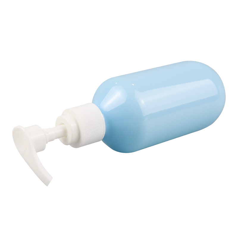 Round liquid soap hand wash sanitizer dispenser lotion pump container HDPE plastic bottle