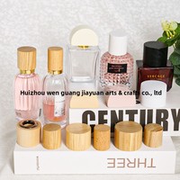 Tapa de Bambú de Madera Maciza Sin Laca para Botellas de Perfume, Aceites Esenciales y Aromaterapia, Modelo WZ-XS, Capacidad de 50 ml, Venta al Por Mayor