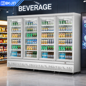 Vitrine Réfrigérée pour Boissons, Bières et Lait, pour Supermarchés et Magasins de Proximité, avec Ventilateur, Contrôle Numérique de la Température et <span class=keywords><strong>Dégivrage</strong></span> <span class=keywords><strong>Automatique</strong></span> - Product Image 1