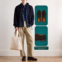 Brounvanm – chaussures rétro en cuir véritable et daim, chaussures d'automne et d'hiver, décontractées, à lacets, bout rond, respirantes, antidérapantes