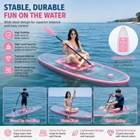 Planche à pagaie en verre transparent de qualité supérieure, directement de l'usine, pour la randonnée en famille et la pêche
