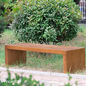 ריהוט עירוני חיצוני ספסלי כיסאות עץ גינה מרפסת ישיבה ניתן להתאים אישית