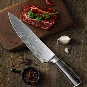 Couteau de chef professionnel en acier Damas forgé sur mesure avec manche pleine longueur, en vente en ligne - Product Image 2