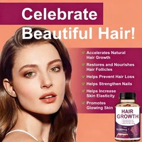 Complément alimentaire pour cheveux, peau et ongles en capsules avec biotine 10000 mcg, collagène, MSM, zinc, vitamines B, 120 capsules, quantité pour 60 jours