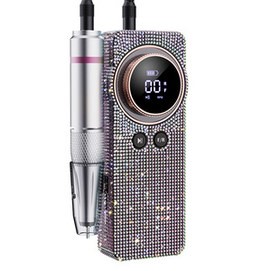 Portable Rechargeable <strong>Nail</strong> <strong>Drill</strong> 35000 RPM Low Noise with LCD Screen and Rhinestone Decoration - Product Image 1