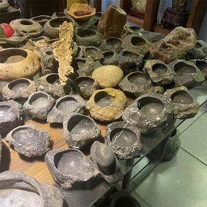 Mini jardin super miniature, bol en pierre naturelle pour bonsaï, art du penjing, <span class=keywords><strong>micro</strong></span>-pot paysager, pot de fleurs, jardinières - Product Image 2