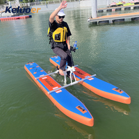 Vélo aquatique gonflable personnalisé en PVC, capacité 150 kg, pédalo, vélo aquatique à vendre