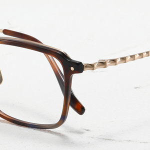 Rectangle Full Rim Titanium <b>Eyeglasses</b> Solid Color Unisex Lightweight Vision Correction <b>Frames</b> for Adults - Product Image 3