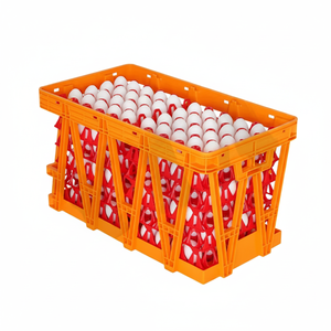 HDPE <b>Plastic</b> Egg Box Maxi Size Stackable Durable Transport Basket <b>Plastic</b> Containers for AYTAV Temperature Resistance -20C - Product Image 2
