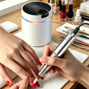 Máquina en Oferta, 45000 RPM, Eléctrica Recargable con Pantalla <span class=keywords><strong>Digital</strong></span>, 6 Brocas para Uñas Acrílicas - Product Image 5