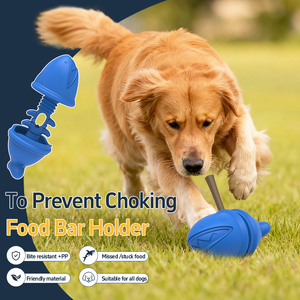 KINYU Neue umwelt freundliche Gummi zahn reinigung Interaktive Tiernahrung <span class=keywords><strong>Dog</strong></span> Toy Shark Style Chew Stick Holder Anti-Choke - Product Image 3