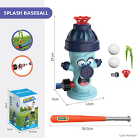 Ensemble de jouets lanceurs d'eau de baseball pour enfants, jeu sportif aquatique d'extérieur pour la cour, activité estivale, cadeau
