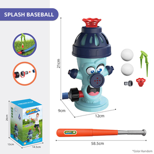 Ensemble de jouets lanceurs d'eau de baseball pour enfants, <span class=keywords><strong>jeu</strong></span> sportif aquatique d'extérieur pour la cour, activité estivale, cadeau - Product Image 1