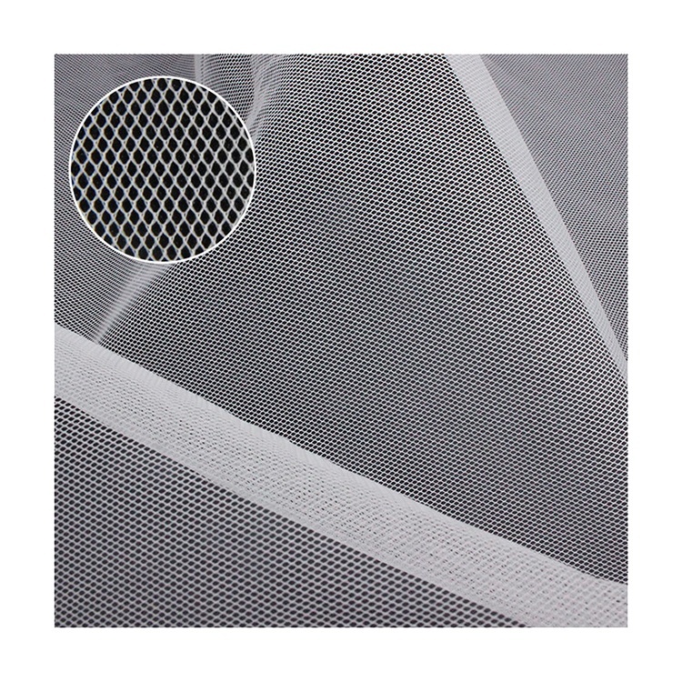 Wholesale 35 gsm Light Weight 100% Nylon Netting Tulle Mesh Fabric for Bags and Suitcases