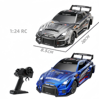 2025 RC 1:24 Nssan GTR dérive course télécommande modèle de voiture quatre roues motrices haute vitesse dérive voiture GTR ABS garçon course RC jouets