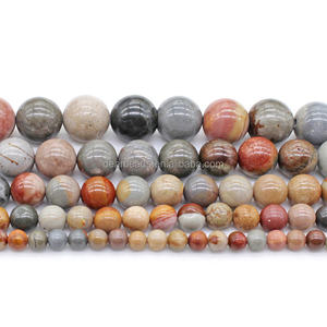 DearBeads Chaude Perles de Pierres Précieuses Naturelles, arc-en-ciel Couleurs Jasper Perles pour la Fabrication de Collier De Bracelet 4mm 6mm 8mm 10mm 12mm - Product Image 1