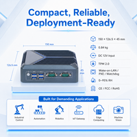 Computadora Integrada Sin Ventilador N150, Pantalla Dual, LAN Dual, 8 USB, 2 COM, RS232, RS485 para Automatización, Robot, IoT Gateway, Mini PC Industrial
