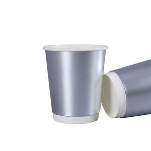 Gobelets à café jetables en papier à double paroi, isolés, écologiques, compostables, biodégradables, imprimés sur mesure, avec couvercles, 12 oz - Product Image 2