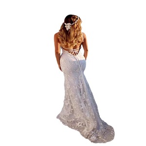 Best-seller 2025 Commerce Extérieur Nouvelle Robe Longue <span class=keywords><strong>EBay</strong></span> Sexy Col en V Dentelle Camisole Gown - Product Image 5