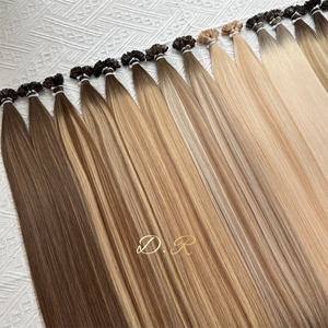 2025 en kaliteli çift Drawnk ucu saç Prebonded Keratin saç ekleme K ucu Keratin, çift çizilmiş, euroeurohair uzatma - Product Image 1