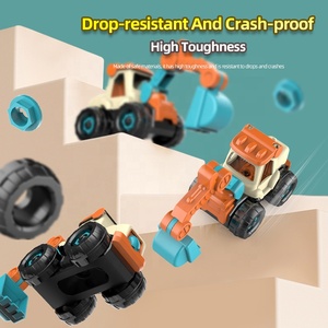 Mini Vehículo de Ingeniería de Simulación, el Niño Comenzó a Ensamblar y Desmontar el Coche de Juguete con Tornillos, Coche de Ingeniería Desmontable para Niños - Product Image 4